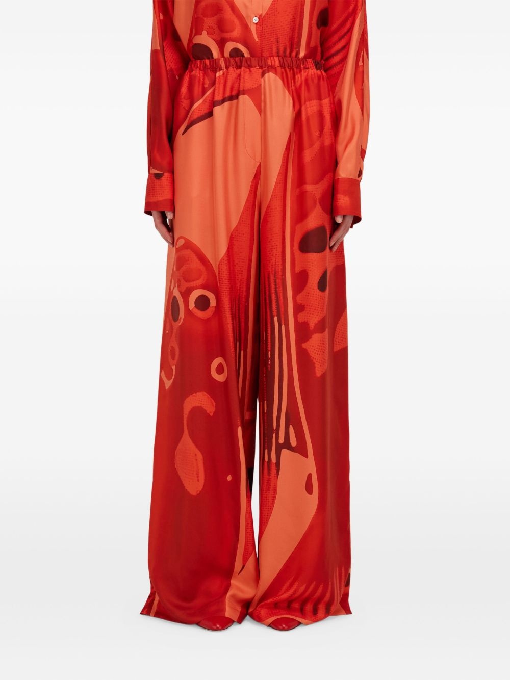 silk palazzo trousers - 2