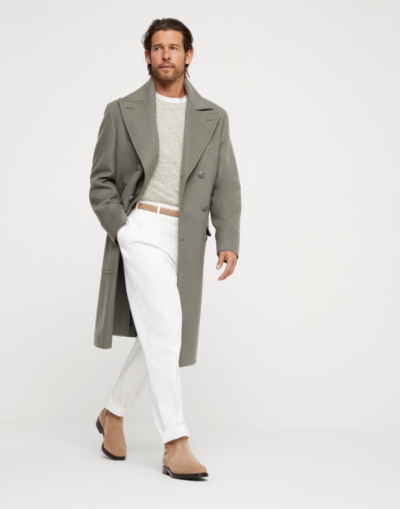 Mouliné cashmere sweater with raglan sleeves 5