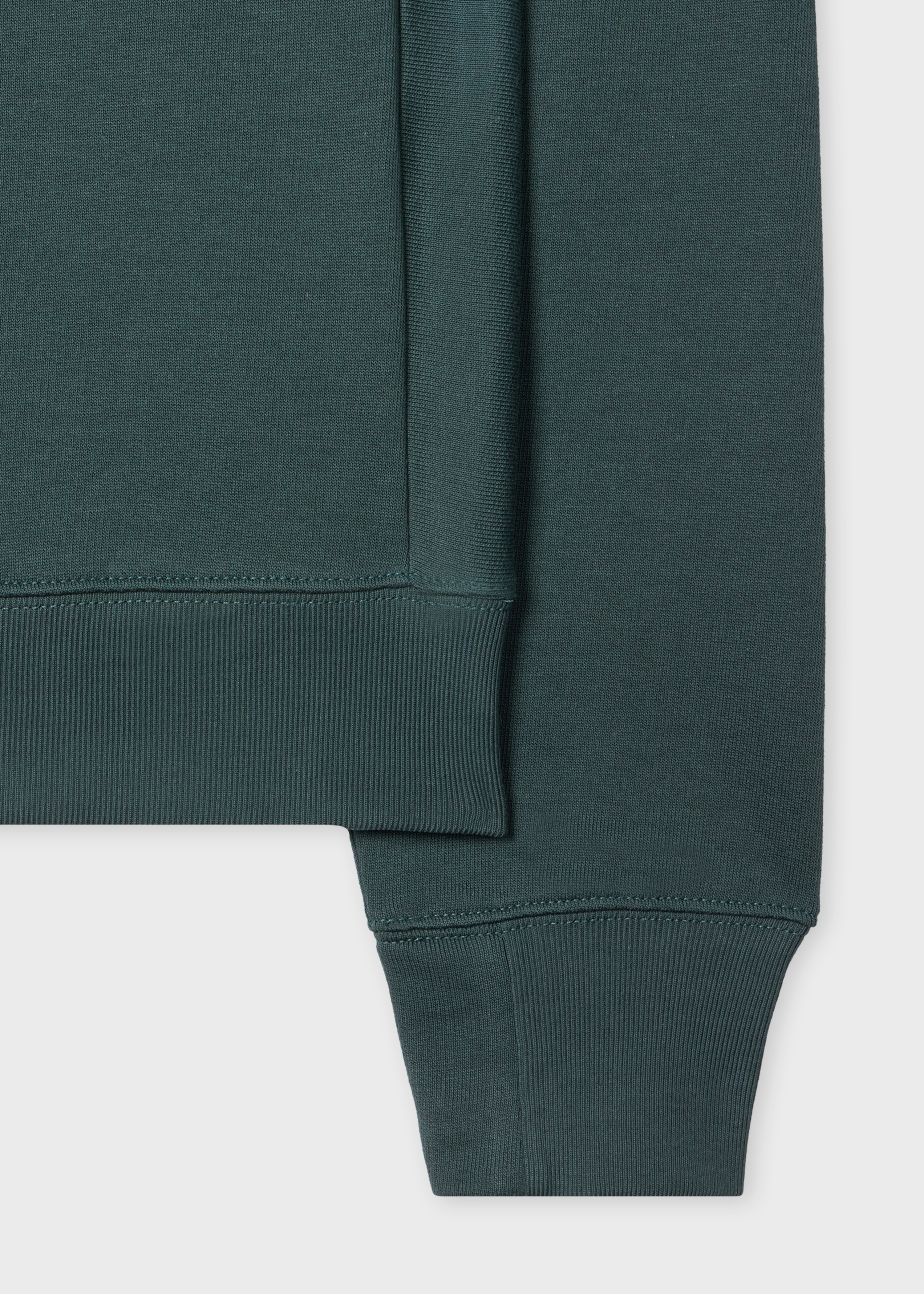 Dark Teal Organic Cotton Zebra Logo Sweatshirt - 2