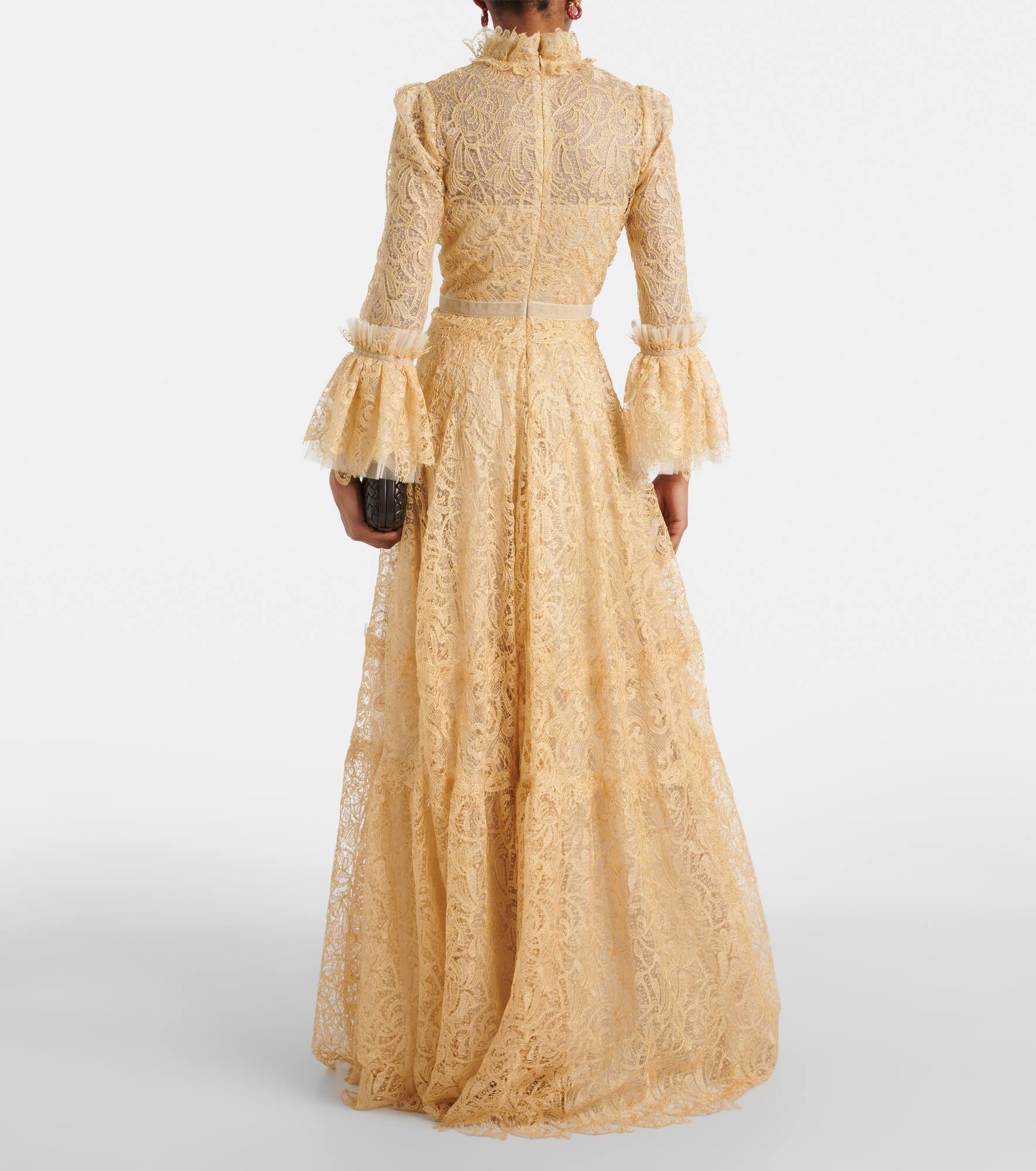 Ruched lace gown - 3