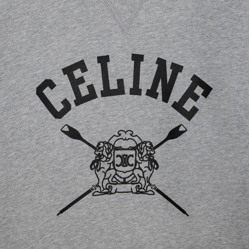 loose blason sweatshirt in cotton fleece 4