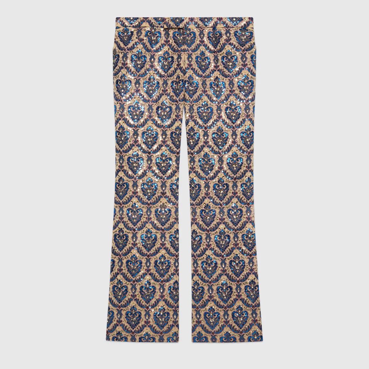 Cotton blend sequined brocade pant - 1