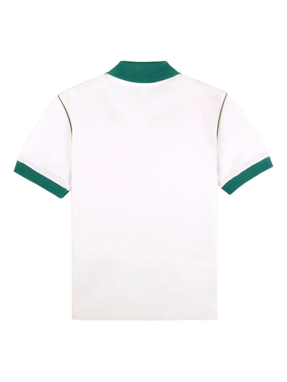 contrast-collar polo top - 5