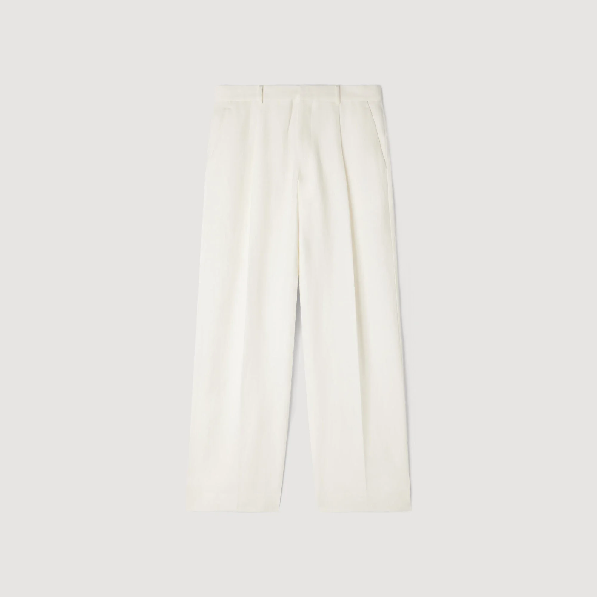 LINEN SUIT TROUSERS - 1