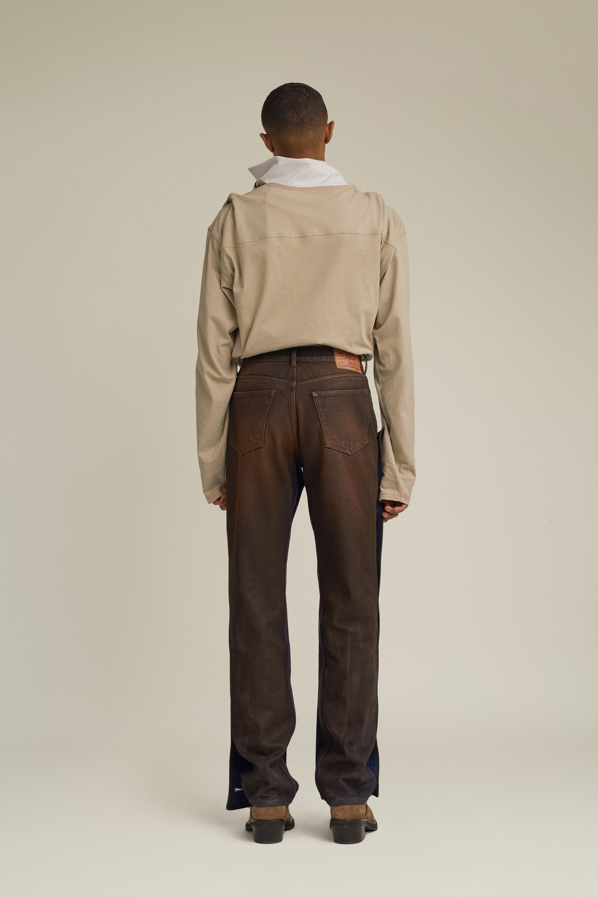 Button Panel Jeans - 5