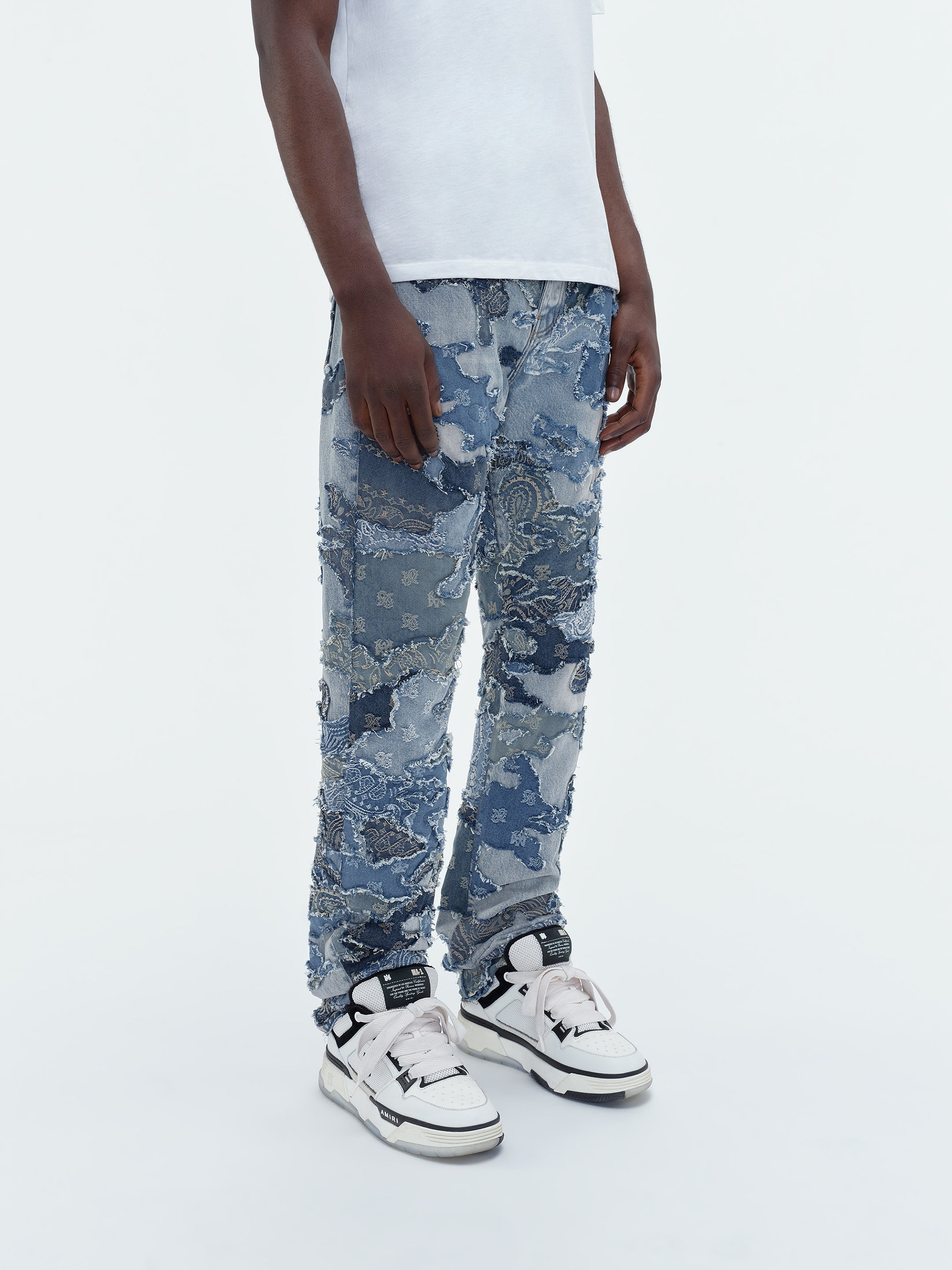 PATCHWORK CAMO STRAIGHT JEAN - 4