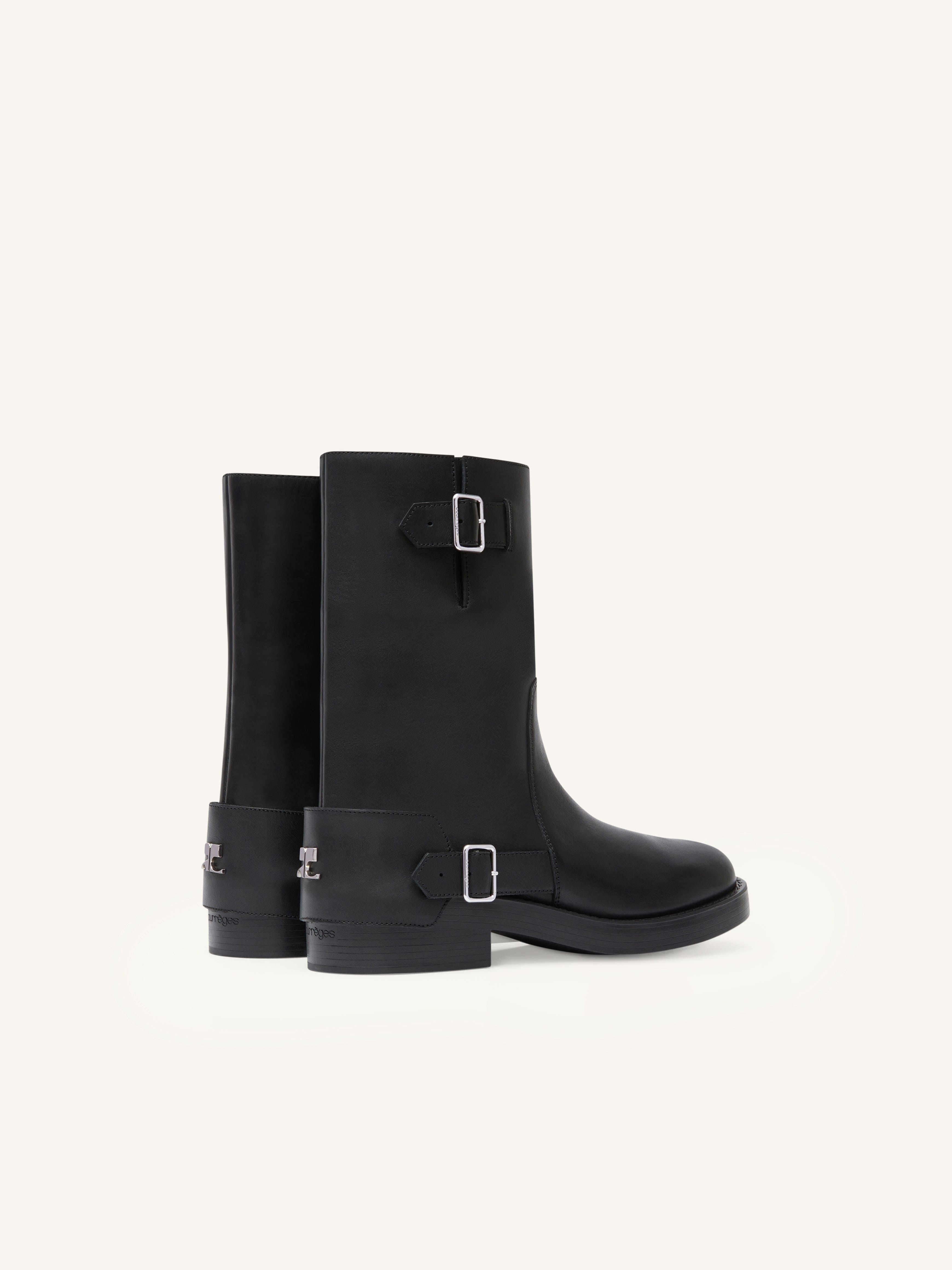 AMERICANA HARNESS LEATHER BOOTS - 3