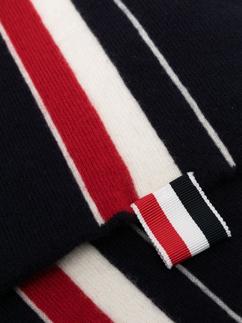 RWB tri-stripe ribbon scarf - 3