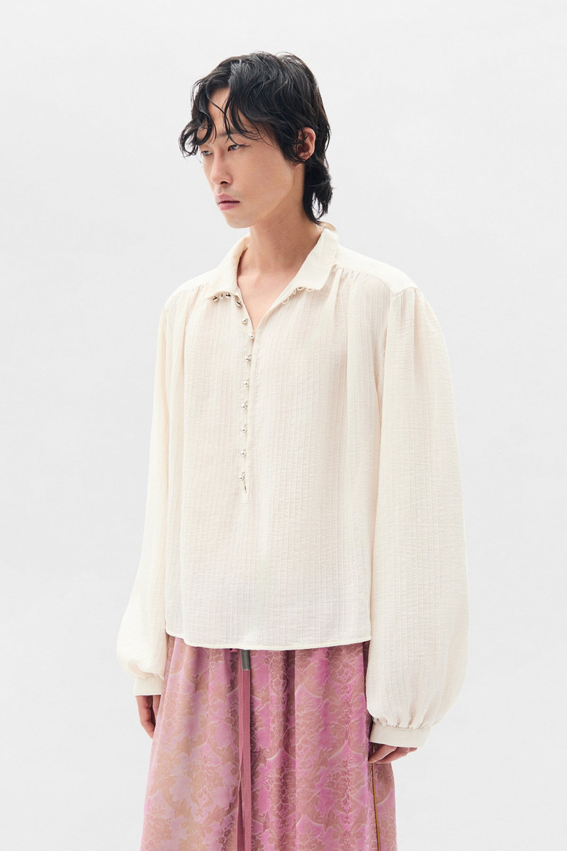 Ann Demeulemeester Thorald High Comfort Cropped Serafino Top outlook
