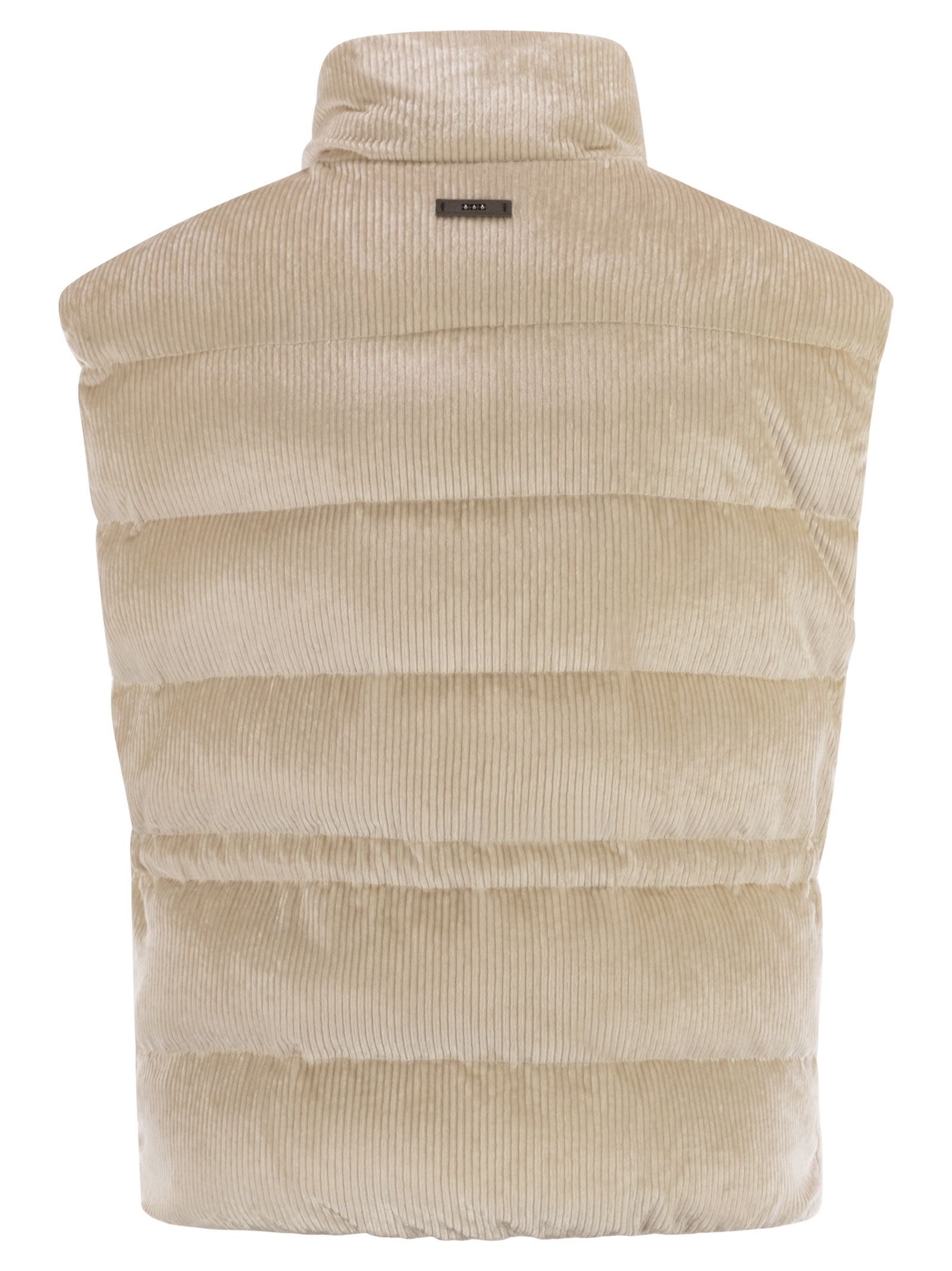 PESERICO - Peserico Women Down And Viscose Velvet Waistcoat - 2