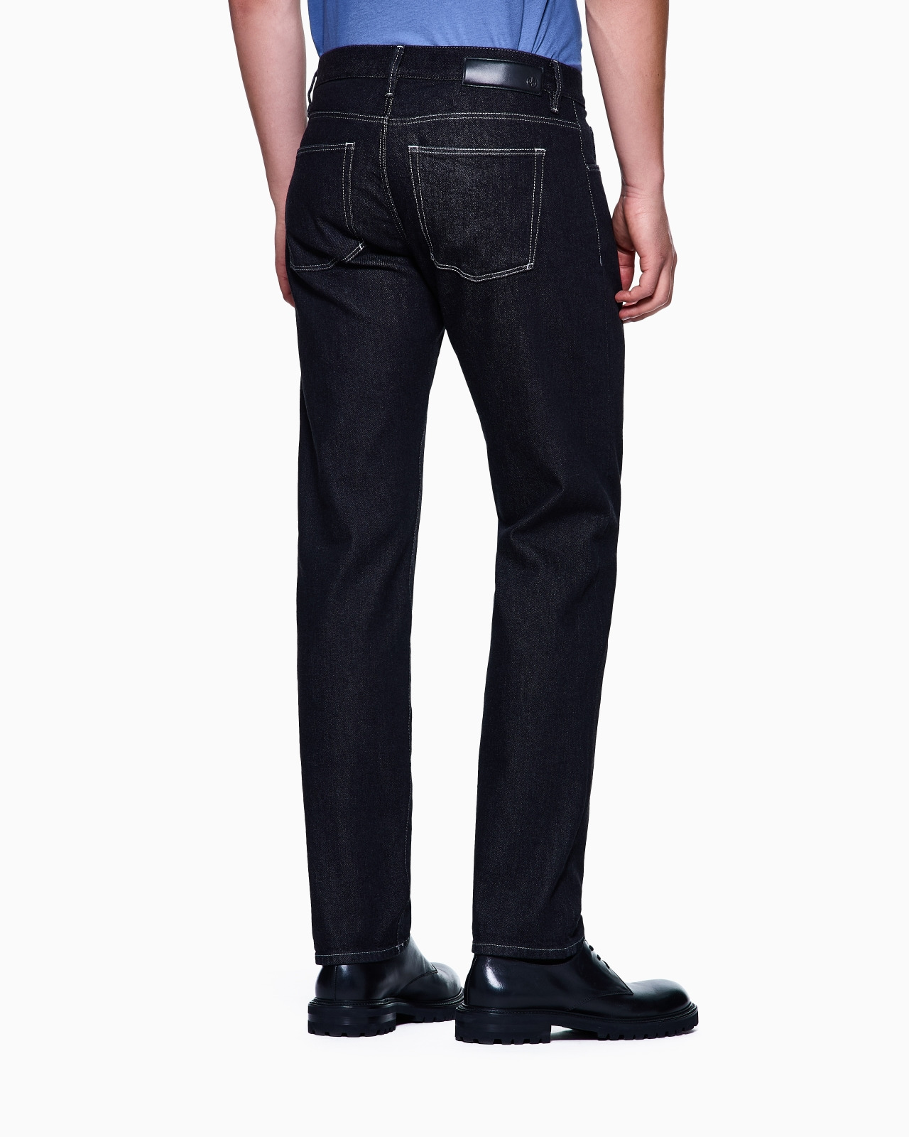 FIVE-POCKET, REGULAR-FIT TROUSERS IN ASV COTTON AND MODAL - 3