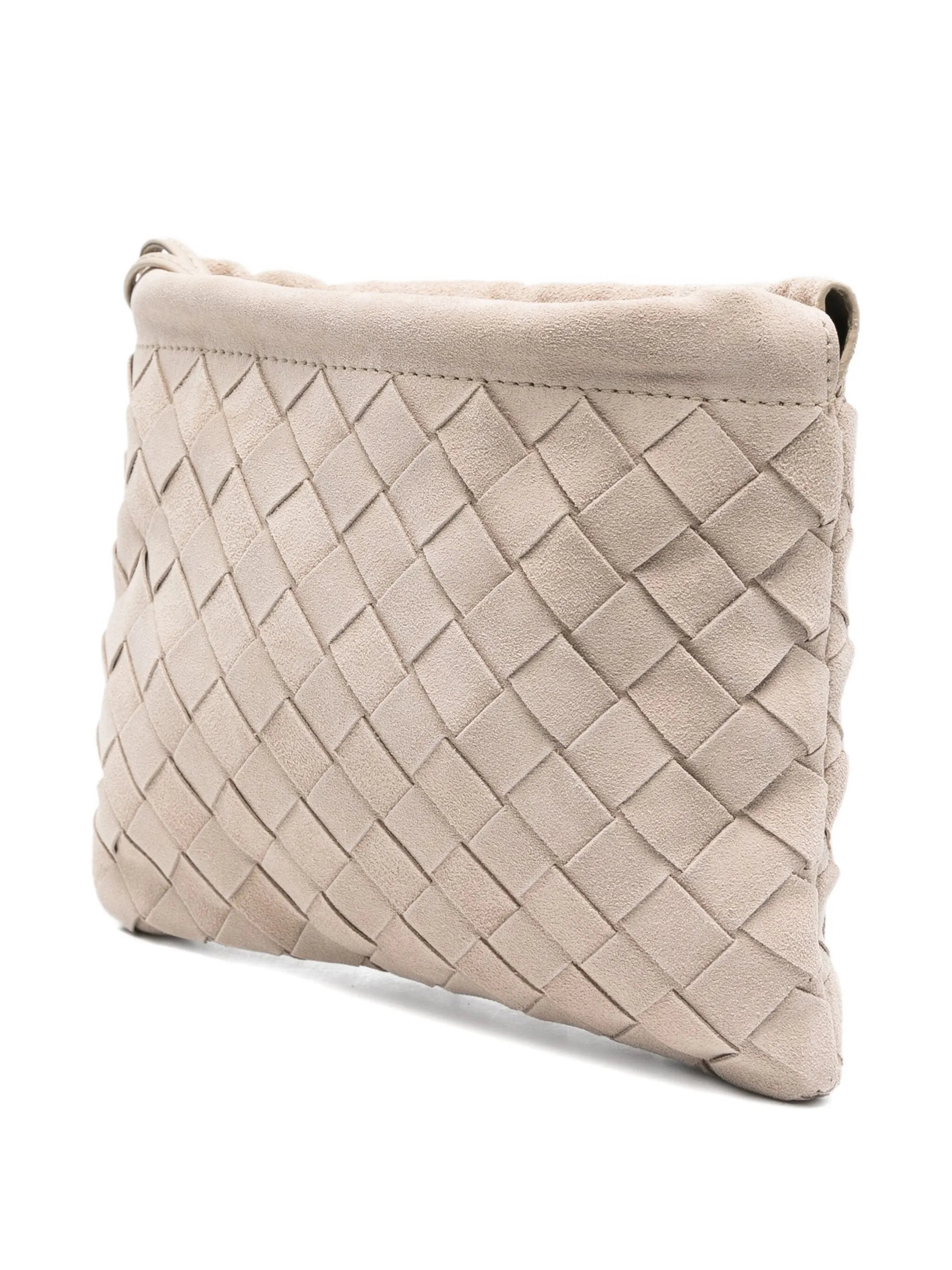mini Intrecciato suede clutch - 3
