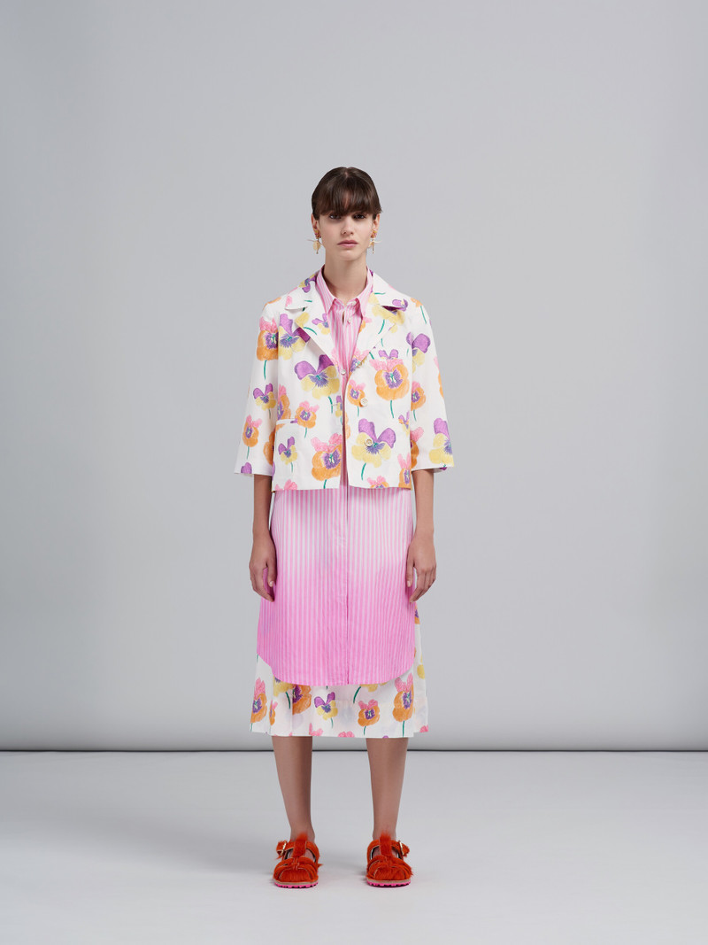 Marni PANSIES PRINT POPLIN JACKET outlook