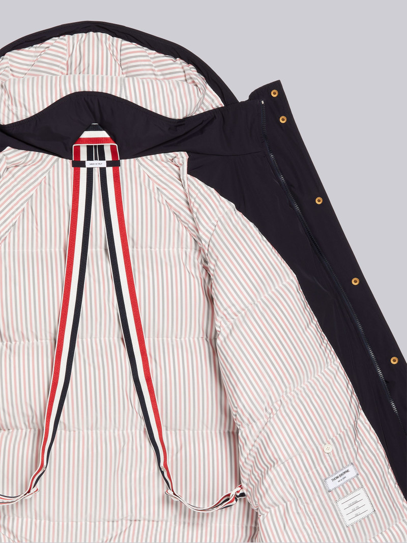 Navy Poly Twill Downfill Hooded Football 4-Bar Parka 6