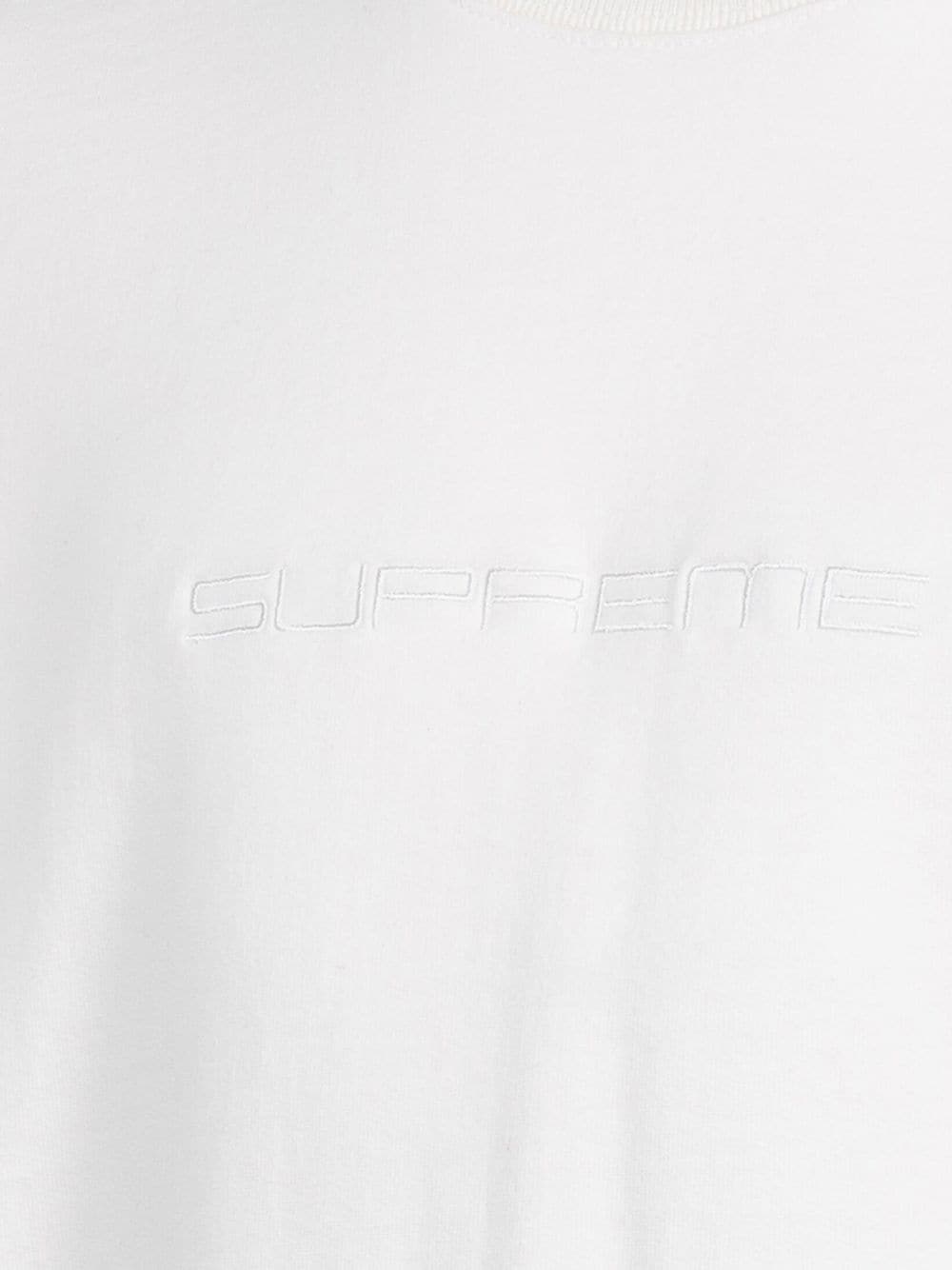 logo-embroidered Stretch sweatshirt - 3