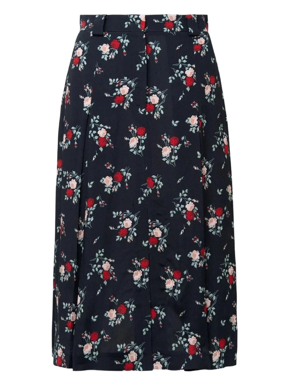 floral-print pleated skirt - 1