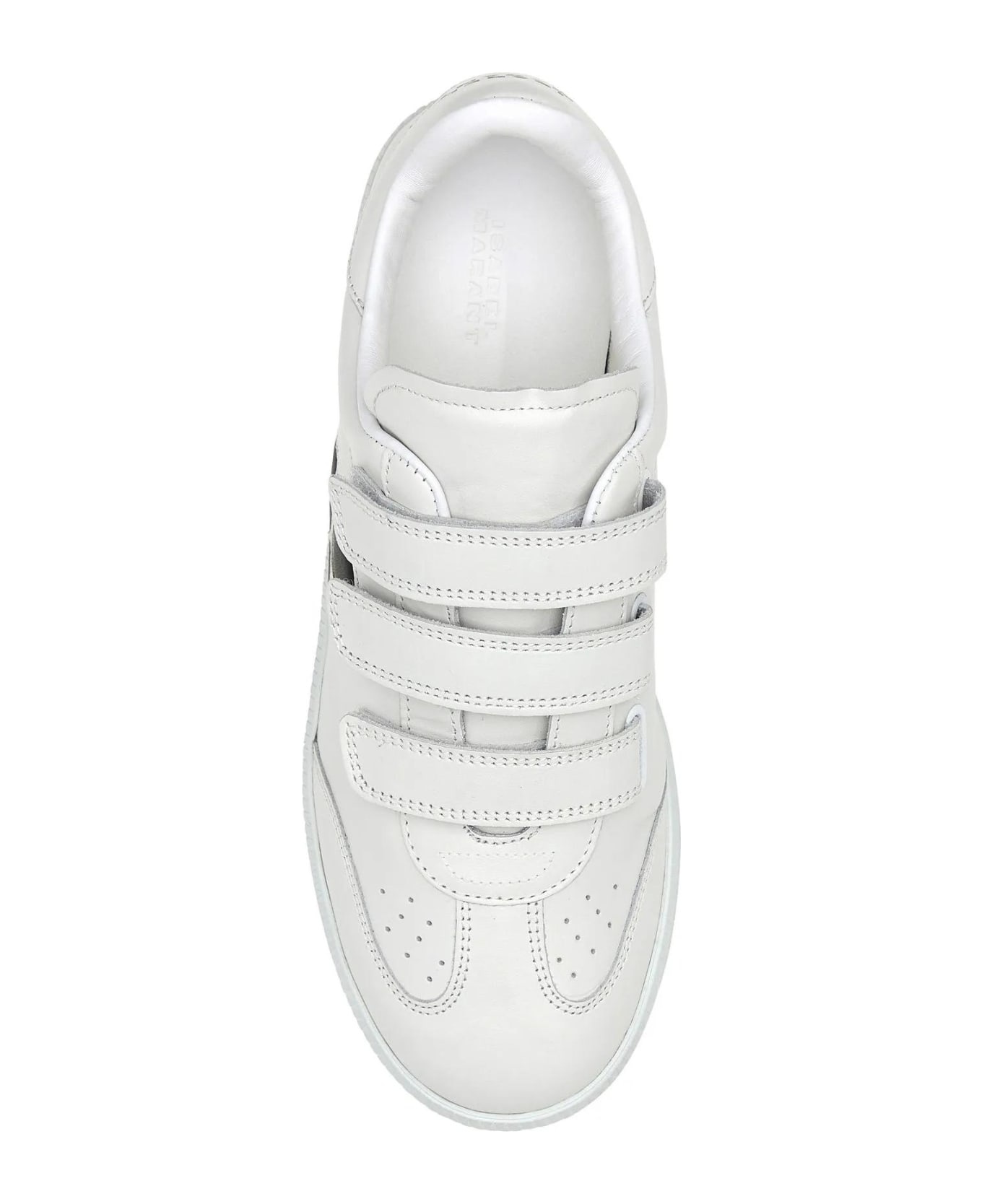 White Leather Logo Classic Sn Sneakers - 4