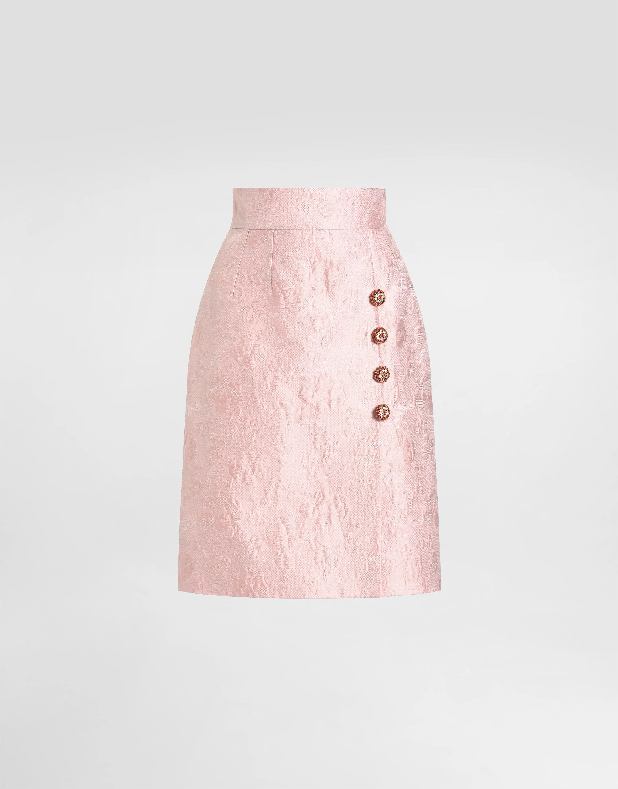 Floral jacquard skirt - 1