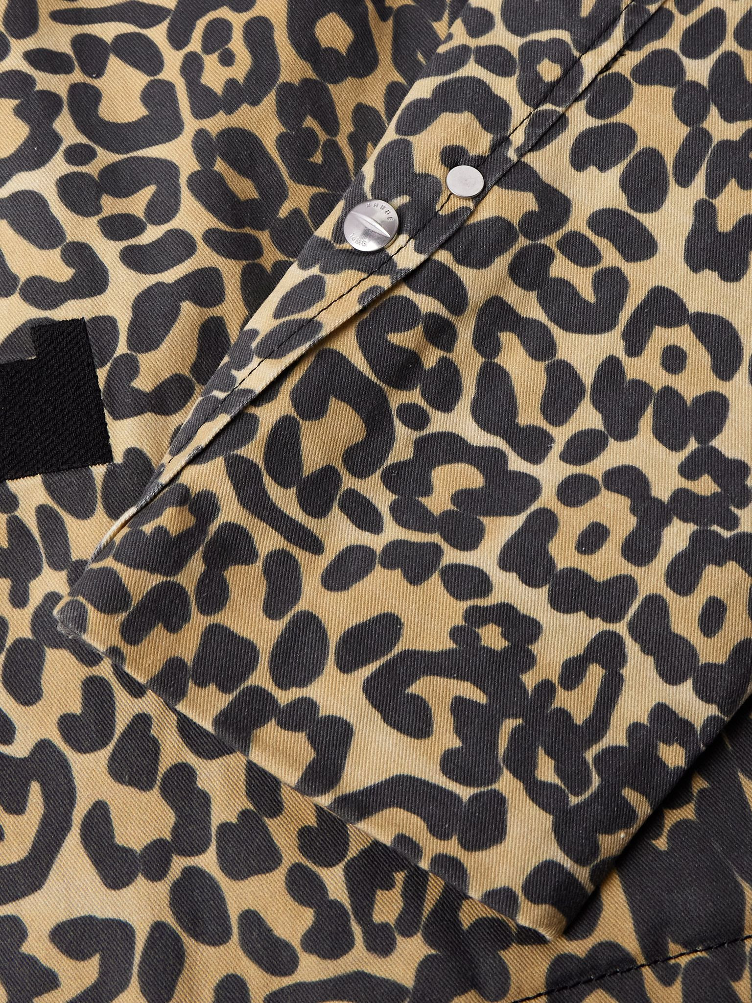 Logo-Appliquéd Leopard-Print Cotton-Twill Bomber Jacket Leopard print - 6