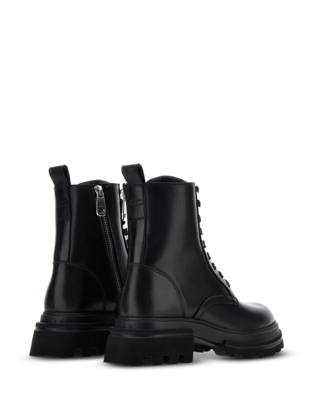 leather combat ankle boots - 3