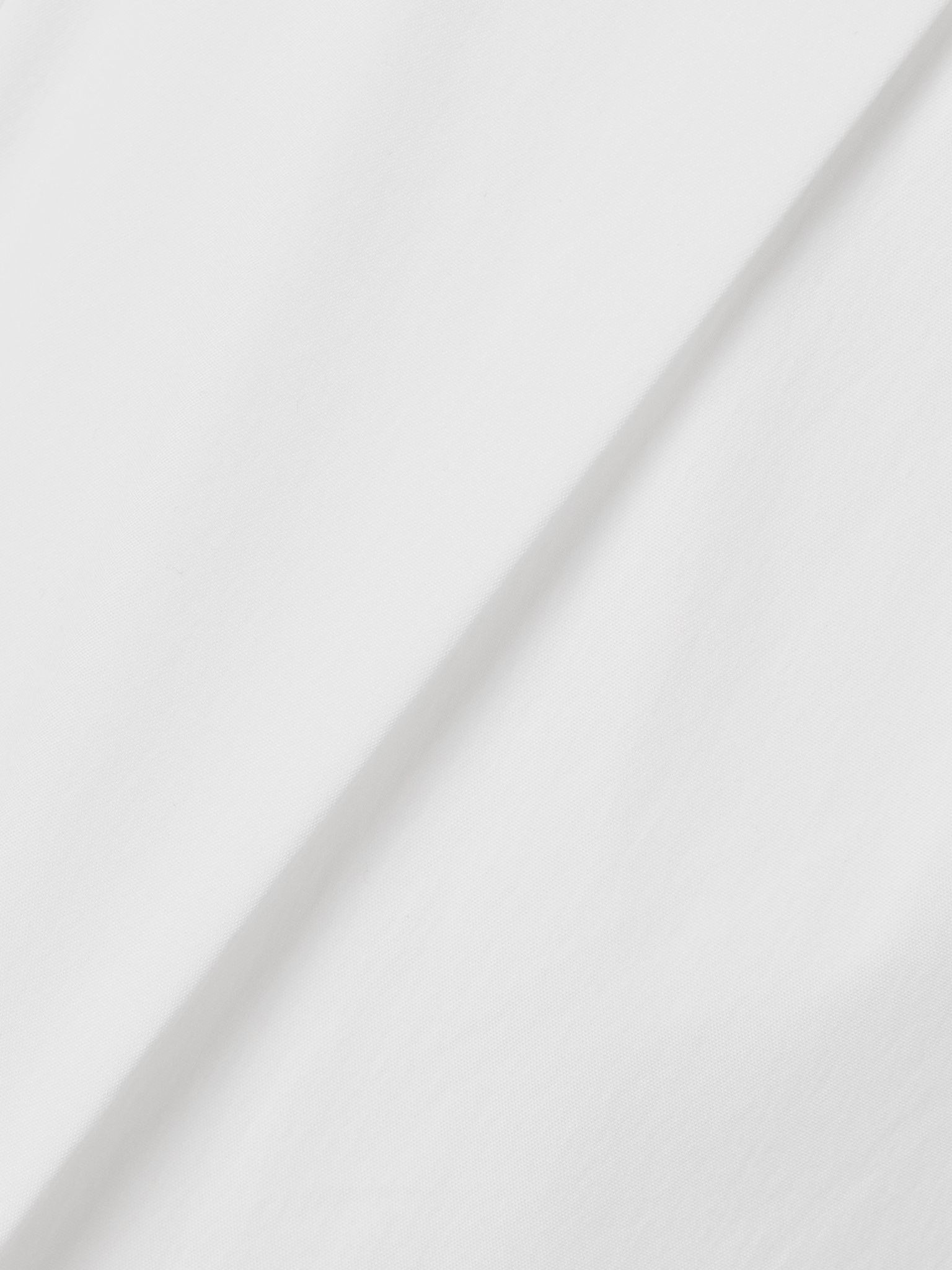Sultano pleated cotton-blend poplin shorts White - 4