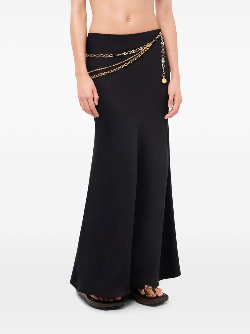 chain-detail maxi skirt - 5