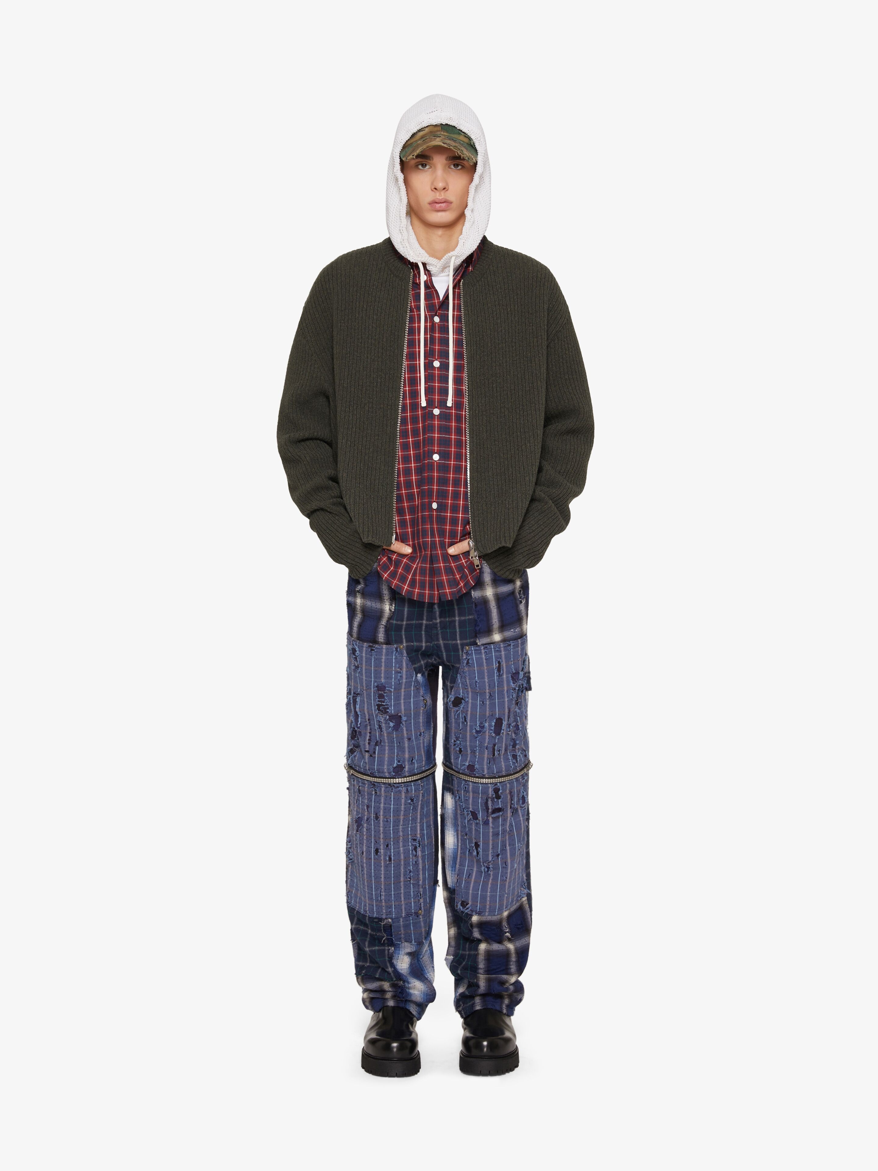 OVERSIZED CARDIGAN IN WOOL WITH FRONT ZIP - 2