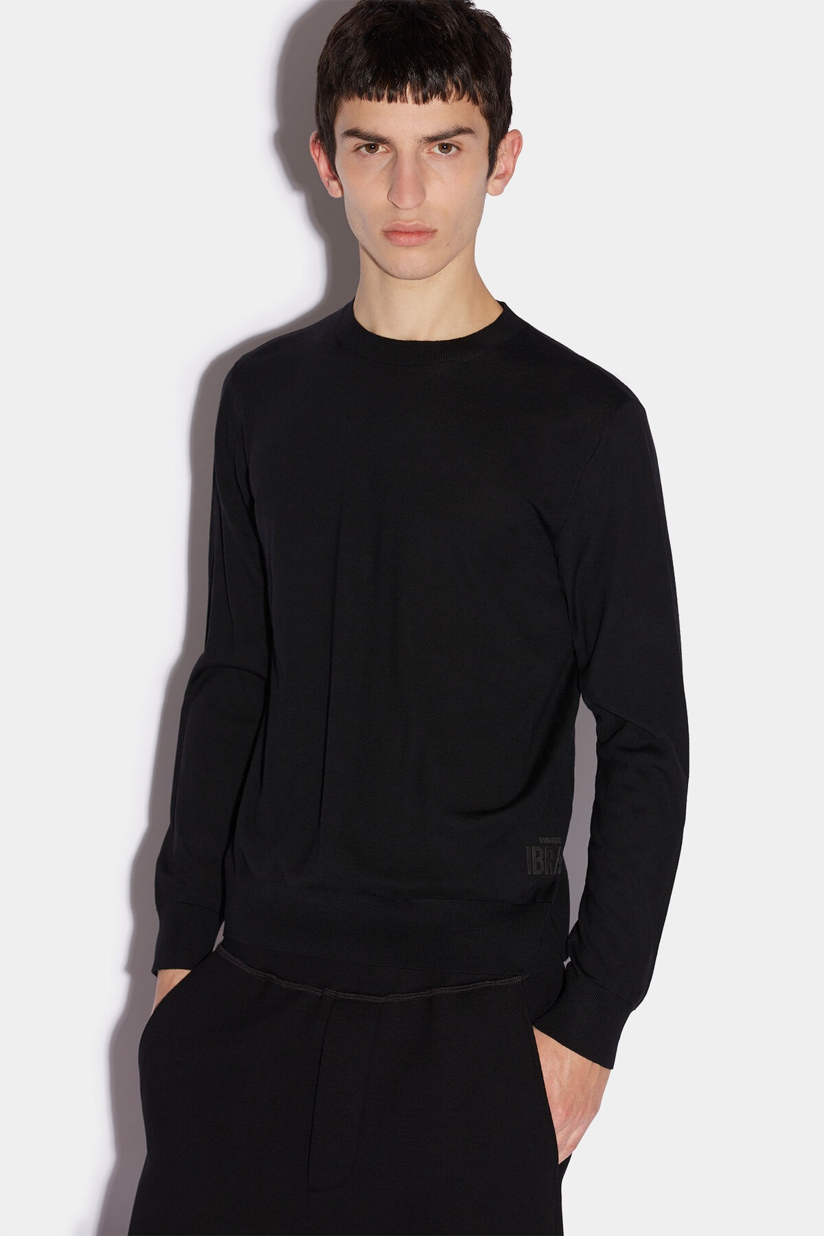 IBRA BLACK ON BLACK SWEATER - 2