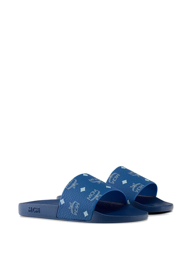 MCM monogram-print slides outlook