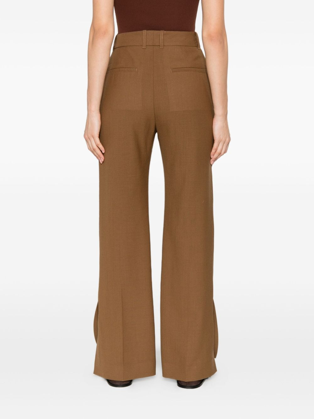 split-hem trousers - 4