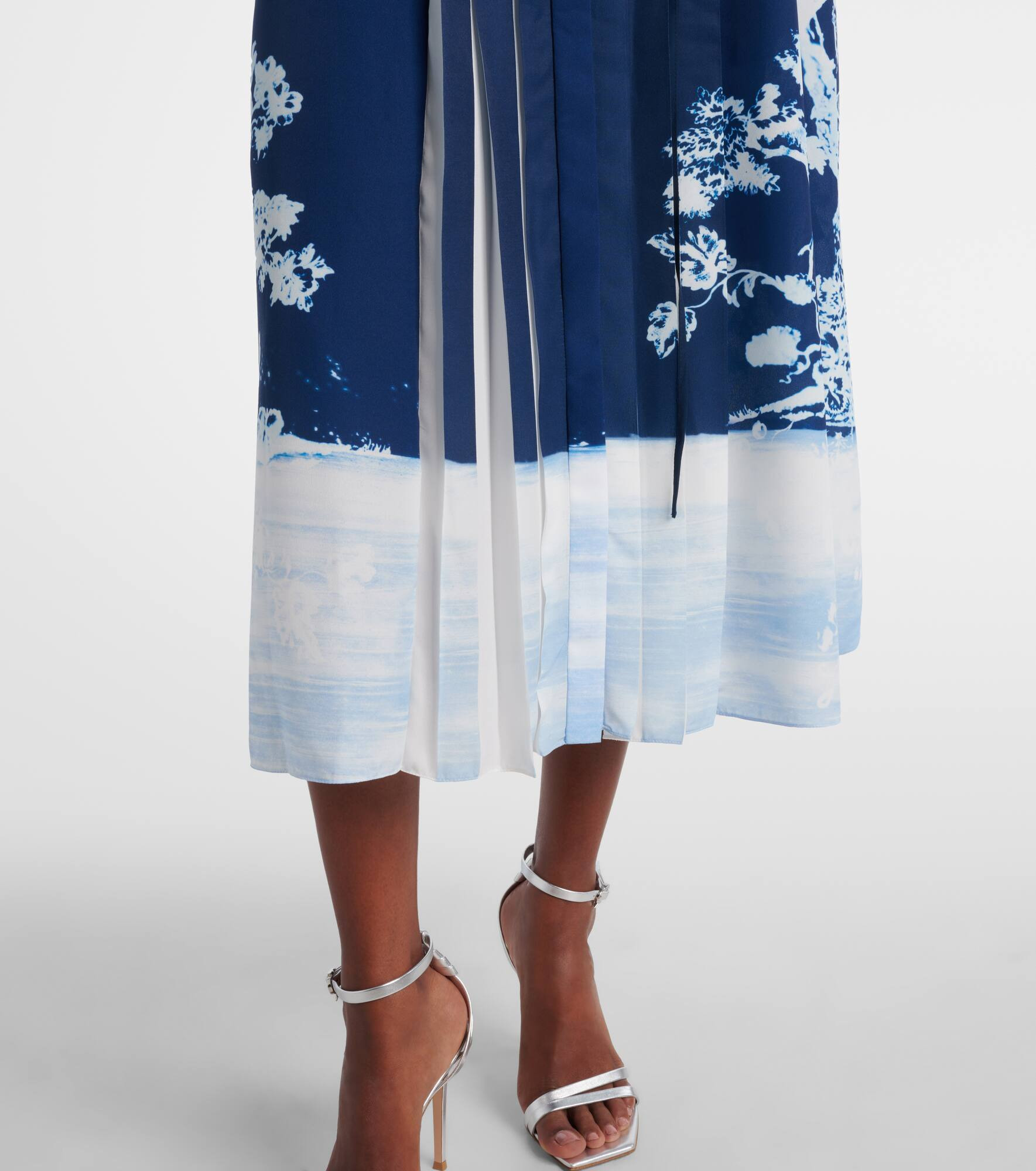 Belted printed midi dress - 5