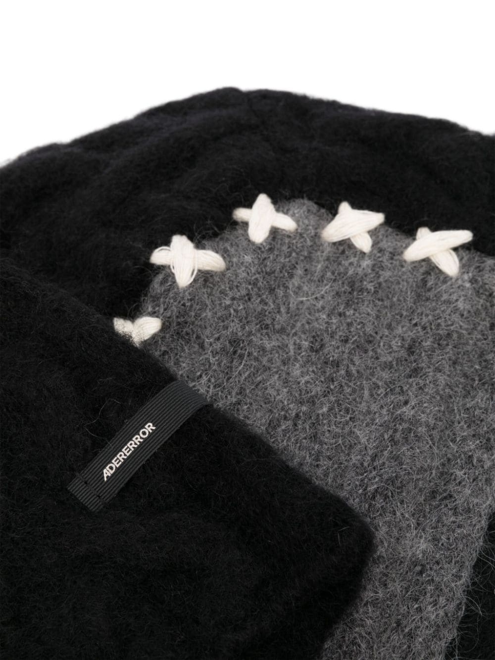 logo-patch chunky-knit balaclava - 2