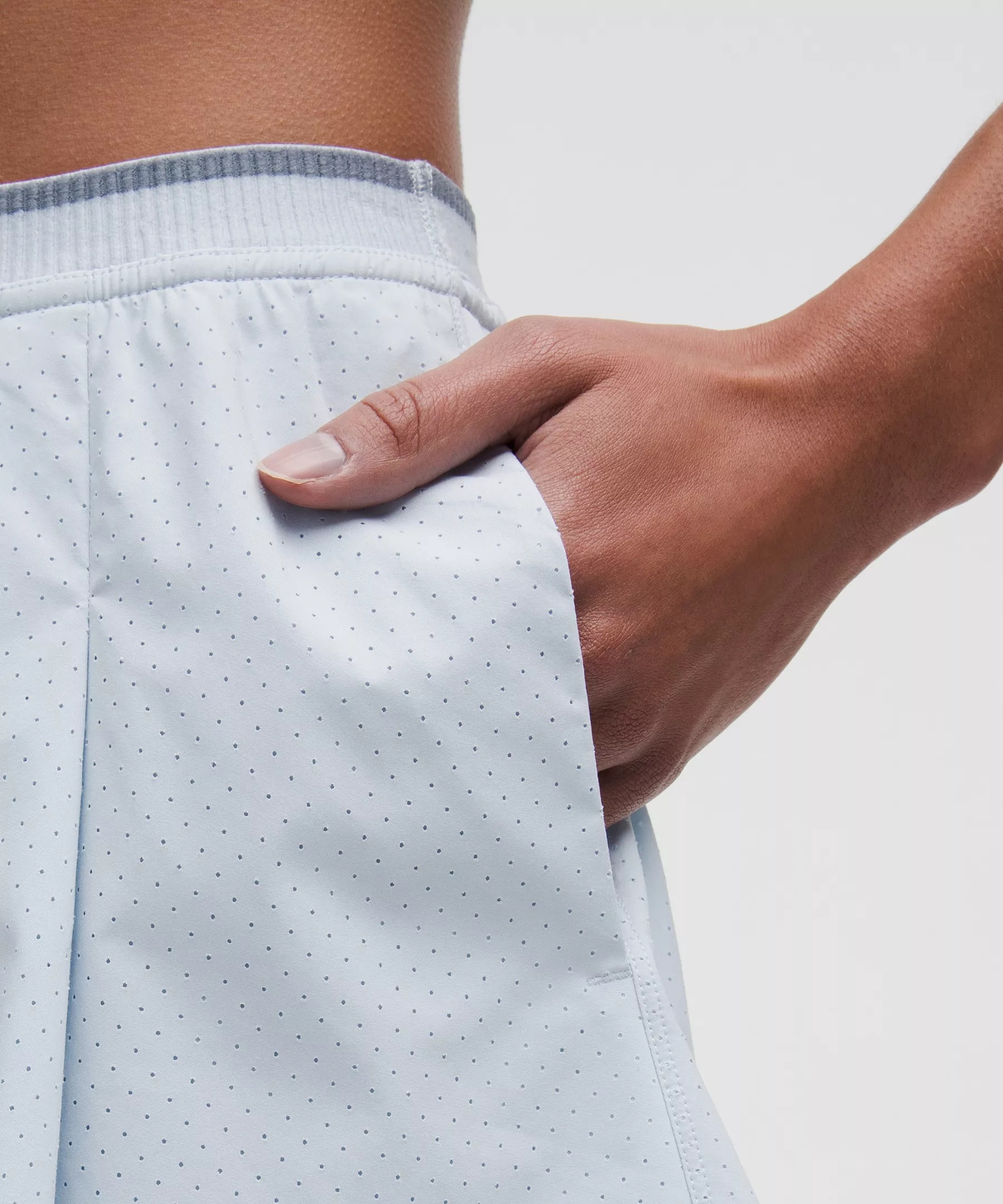 Perforated Narrow Waistband Tennis Skirt - 5