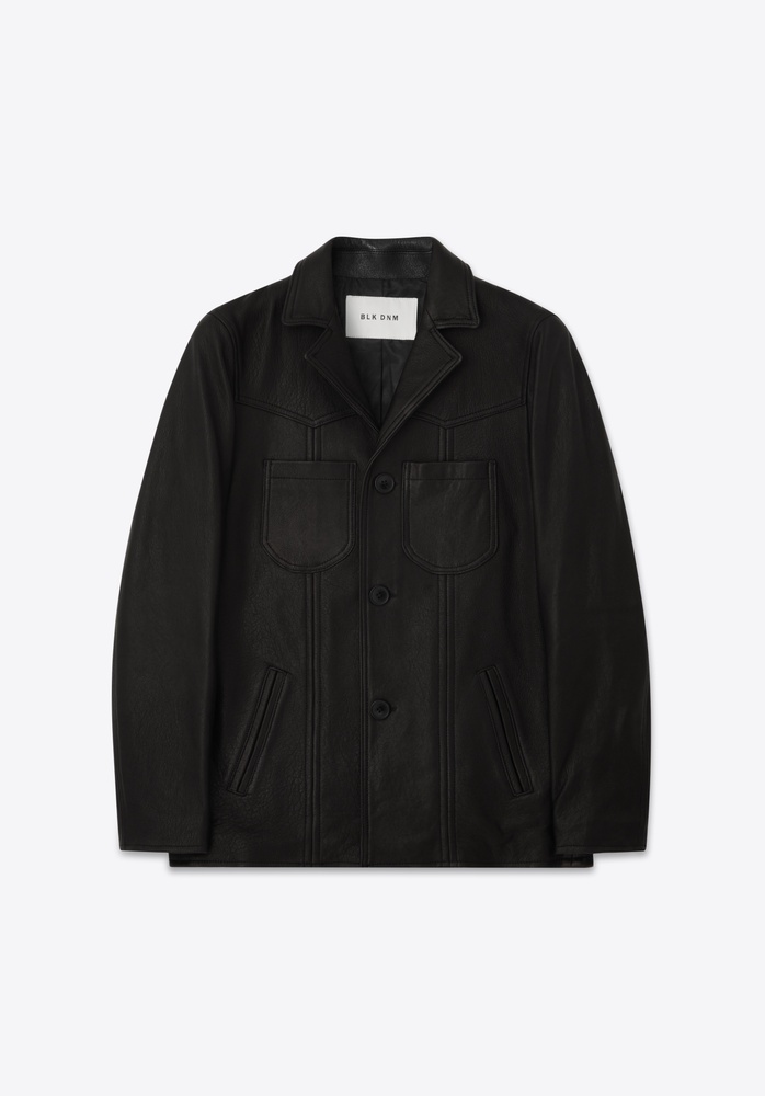 LEATHER JACKET 76 BLACK - 2