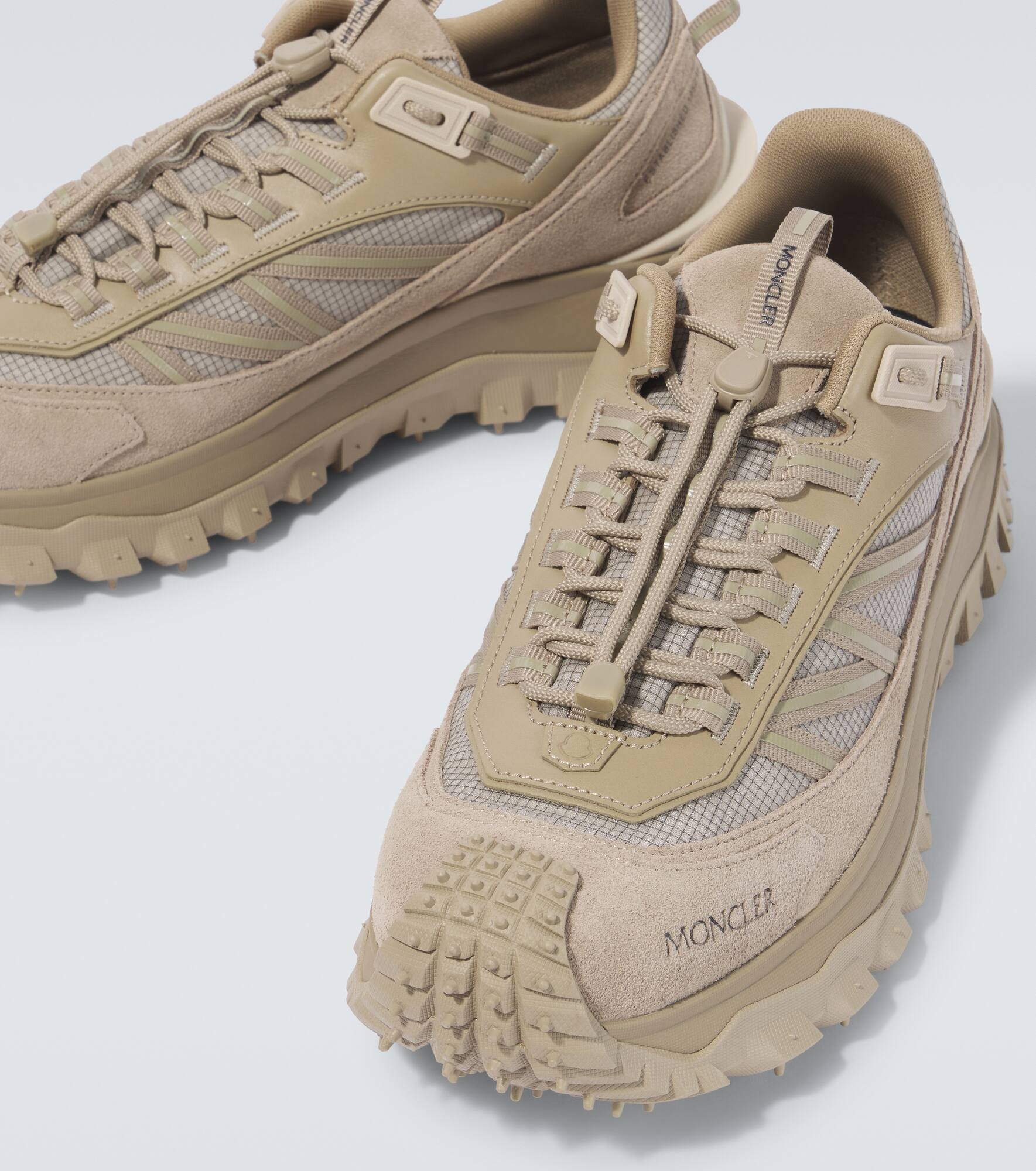 Trailgrip leather and suede sneakers - 3