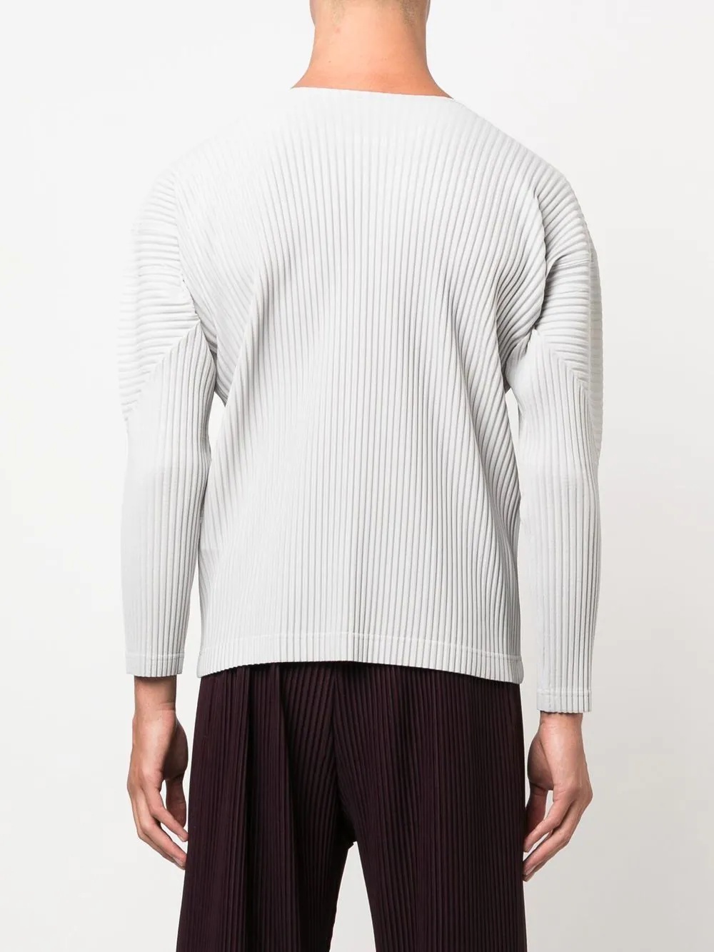 pleated long-sleeve T-Shirt - 4