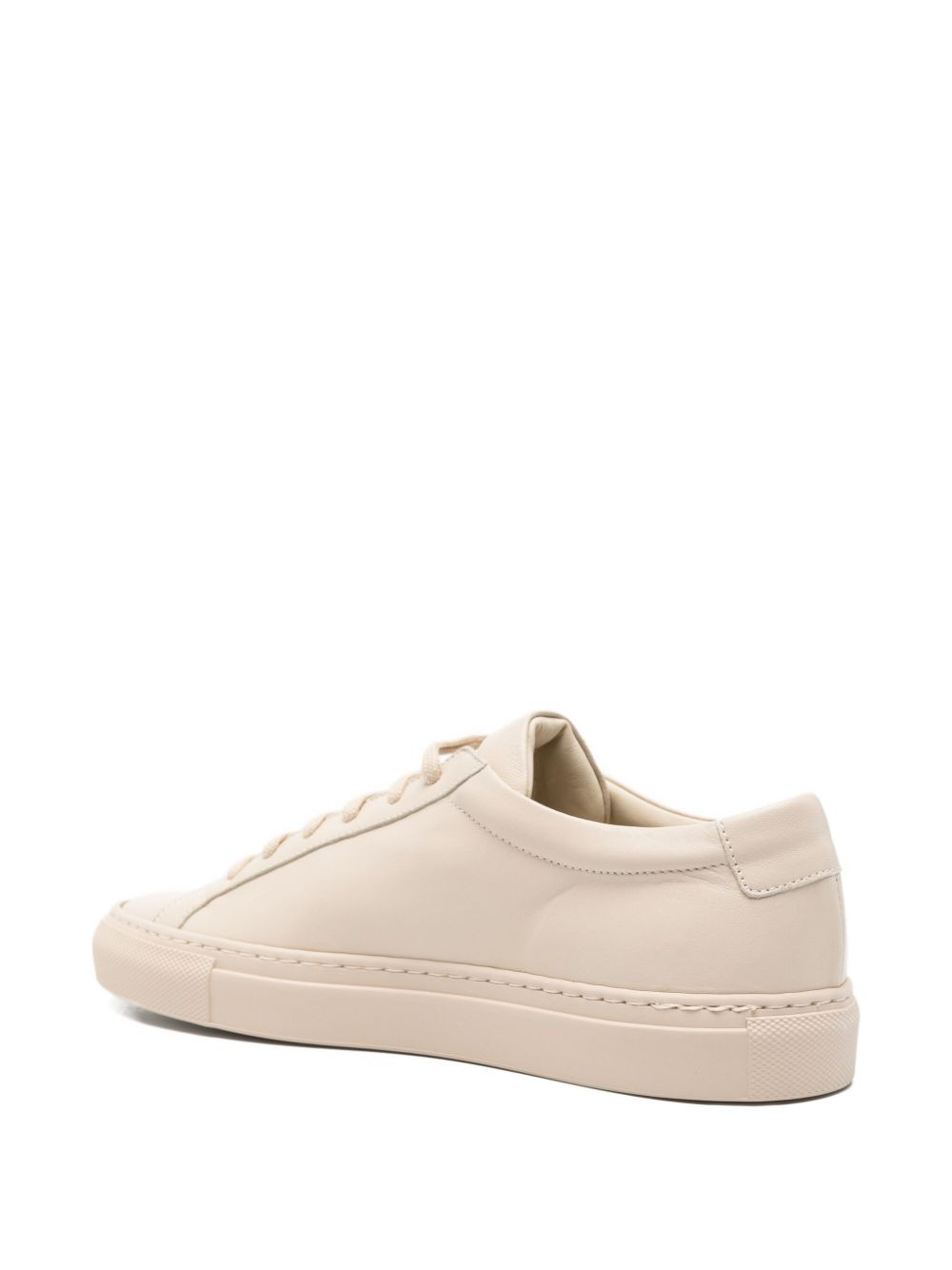 leather lace-up sneakers - 3