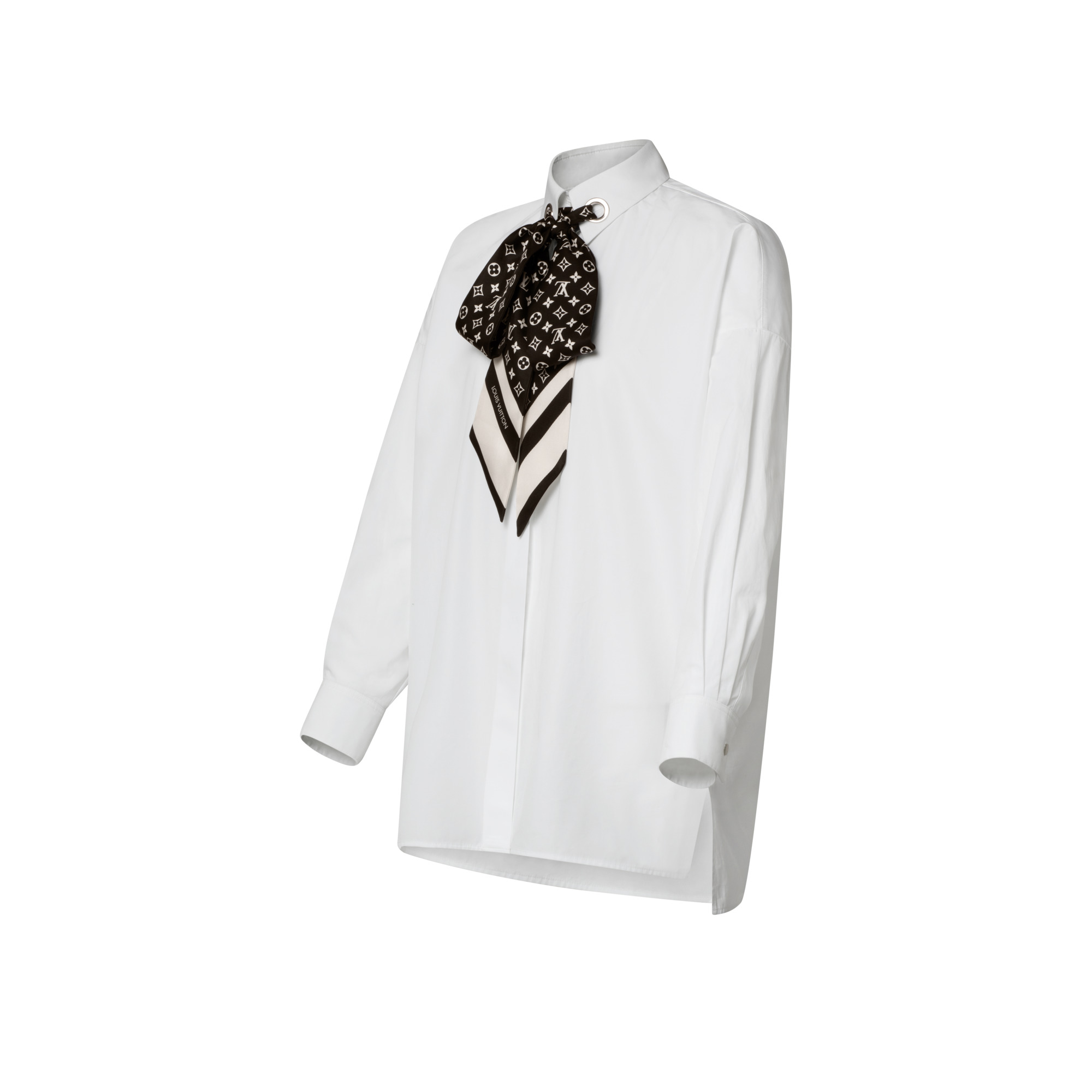 Monogram Scarf Shirt - 2