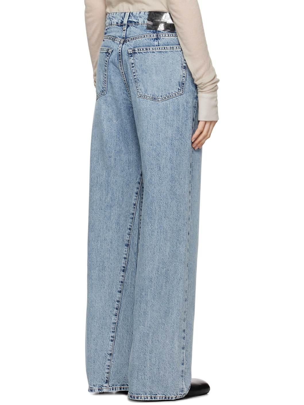 Blue Treble Cut Jeans - 3