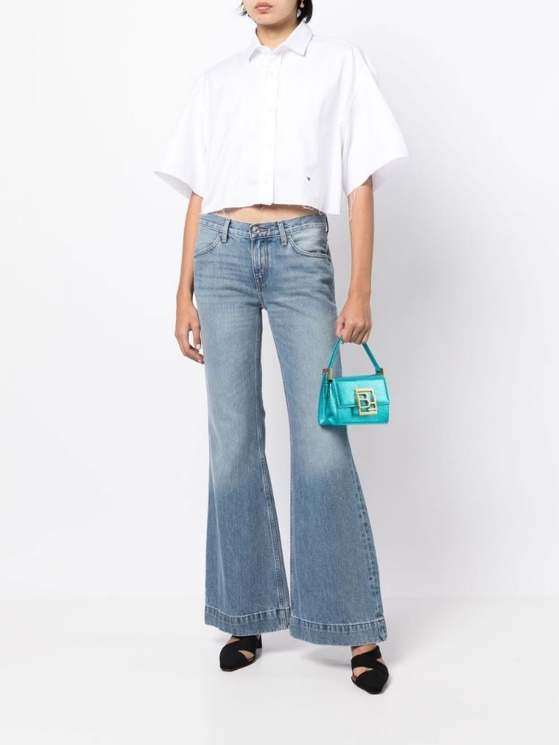 70s low-rise flared jeans - 2