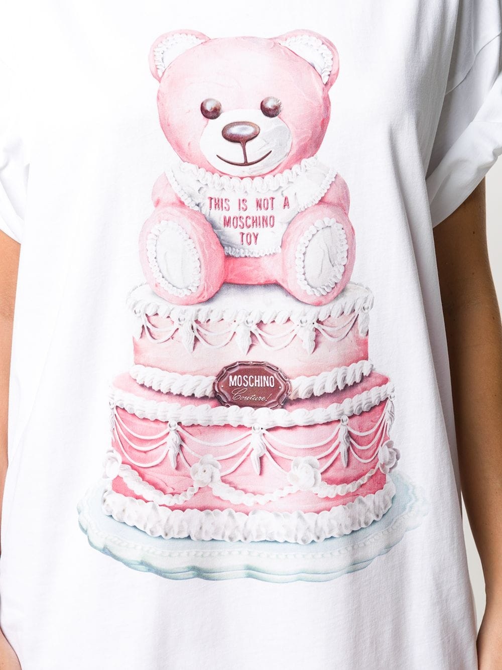 Cake Teddy Bear print T-shirt - 5