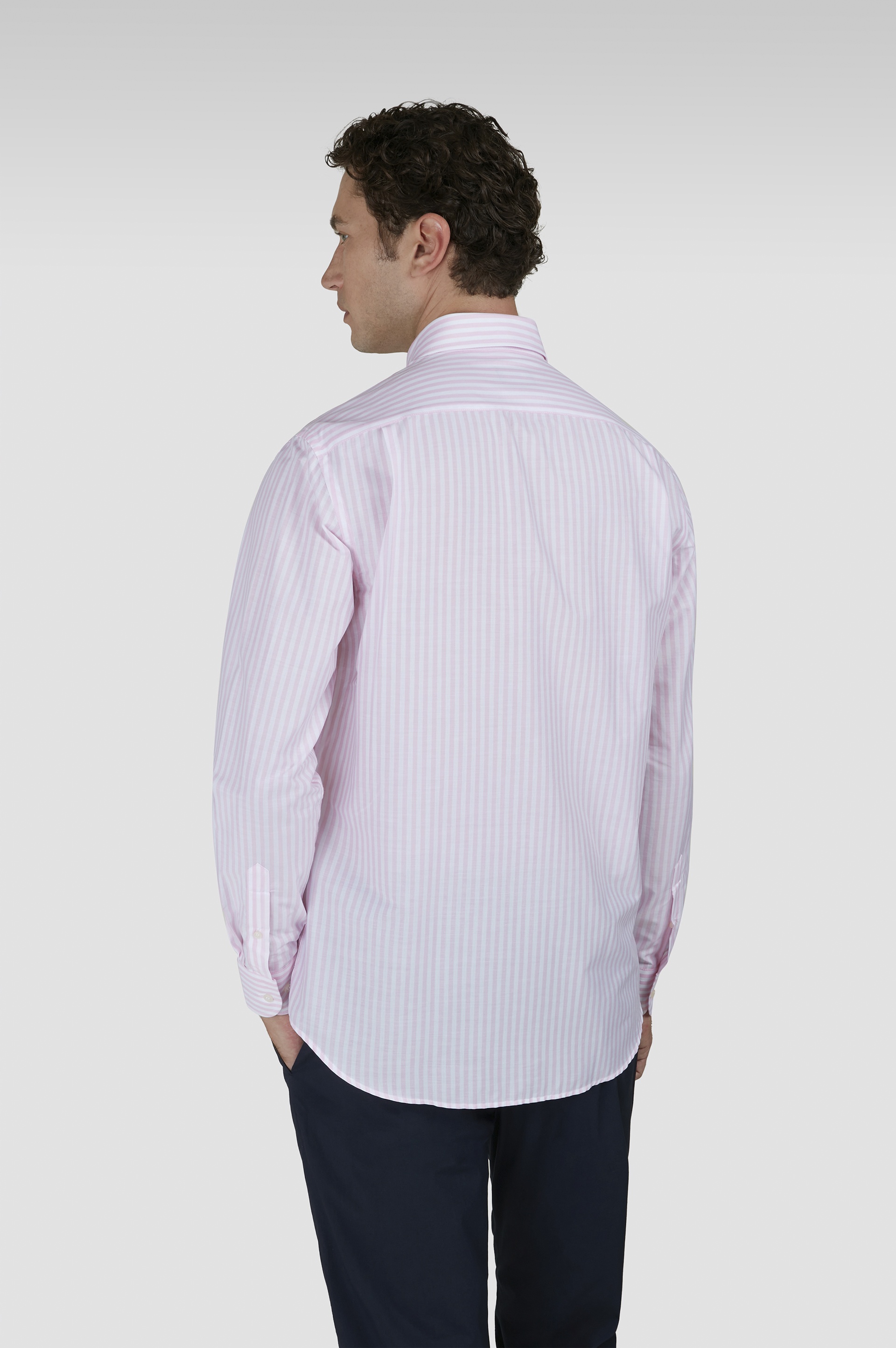 COTTON SHIRT WITH STRIPED PATTERN - 3