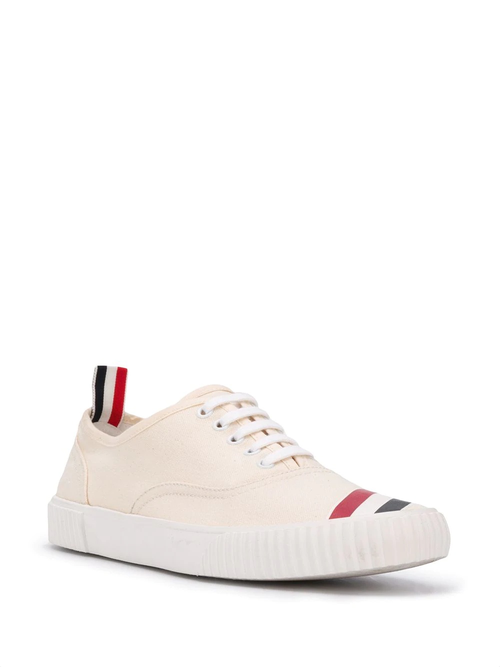 heritage RWB-stripe canvas sneakers - 2