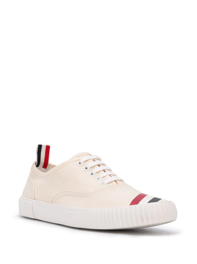 Thom Browne heritage RWB-stripe canvas sneakers outlook