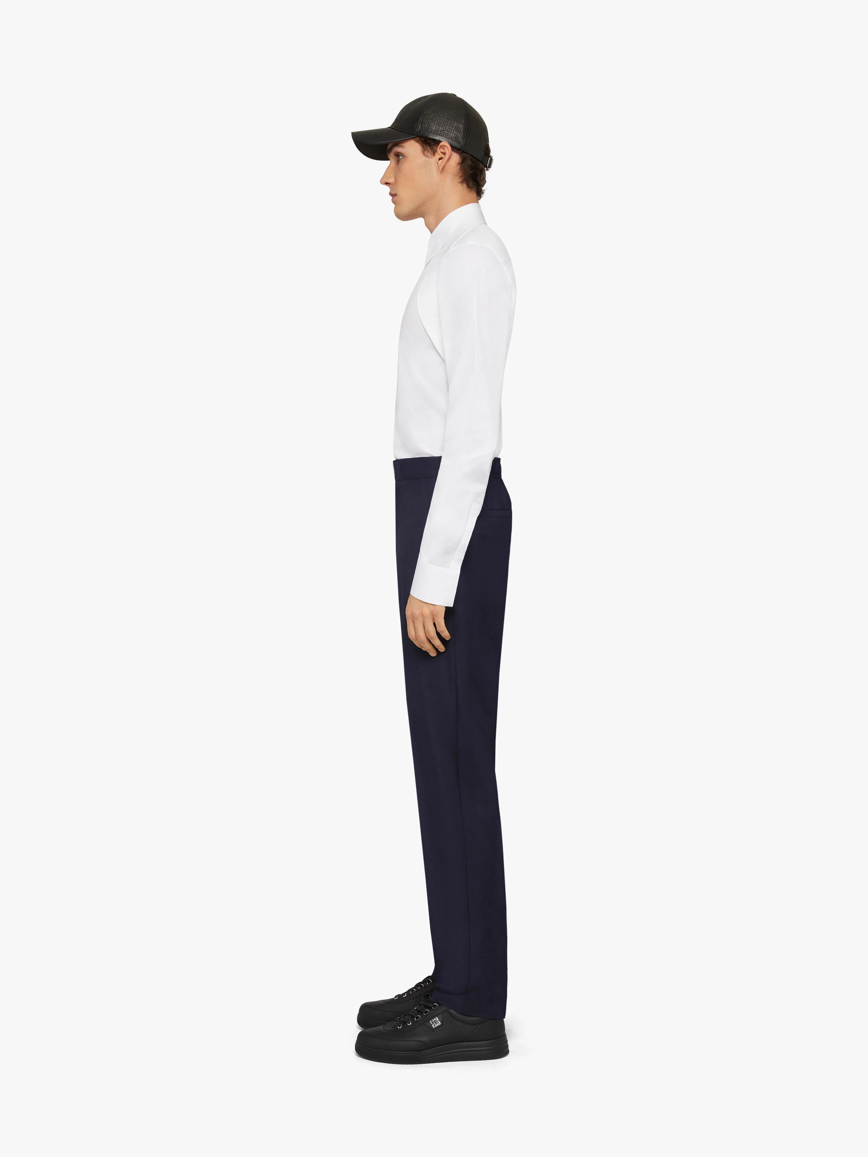 SLIM-FIT PANTS IN TECHNICAL WOOL - 3