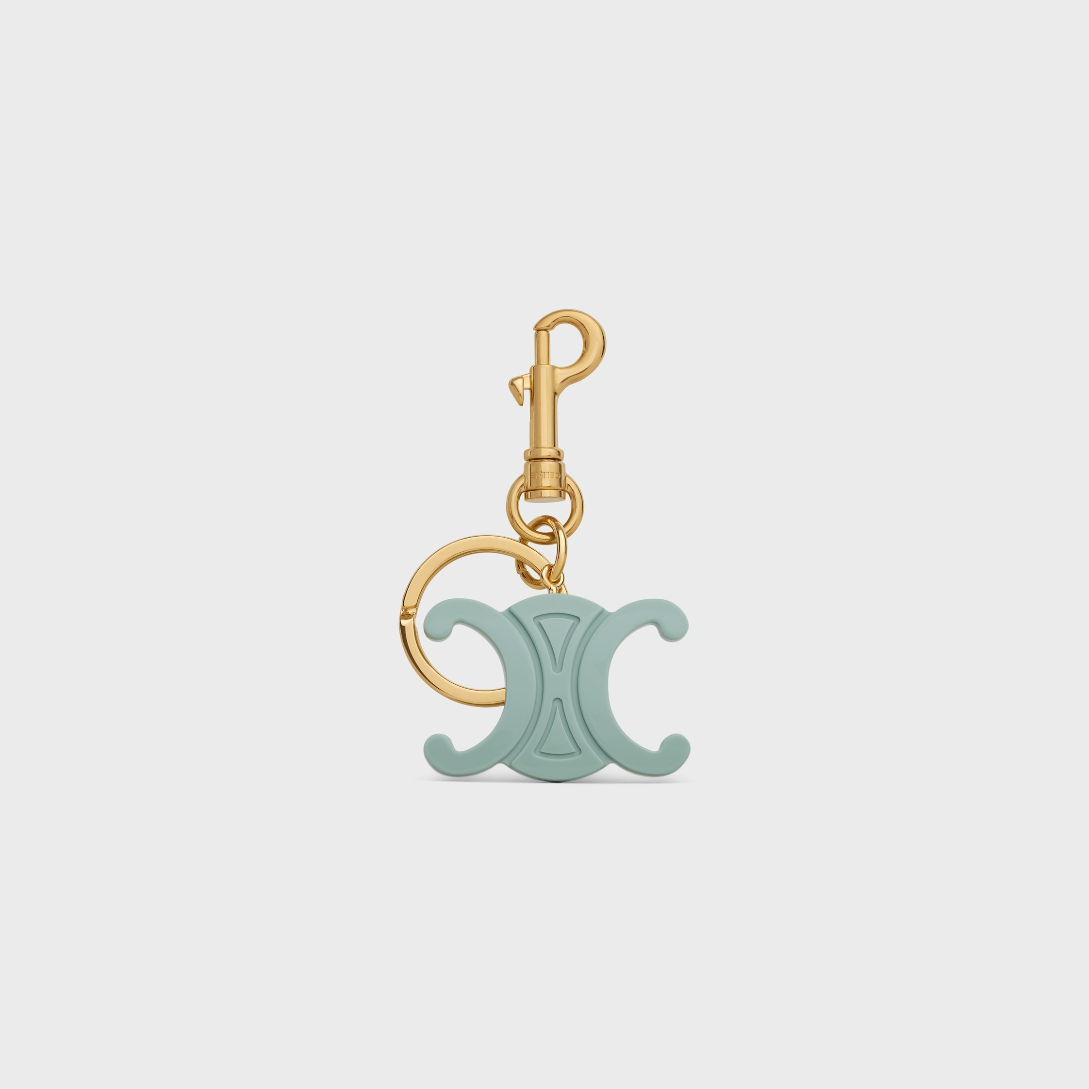 TRIOMPHE KEYRING CHARMS in ACETATE with GOLD FINISHING - 3