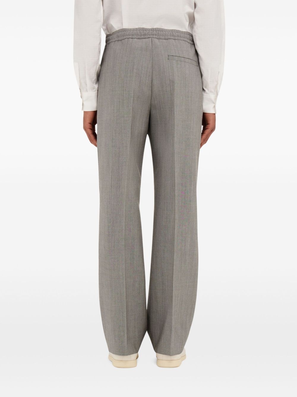 drawstring-waist trousers - 4
