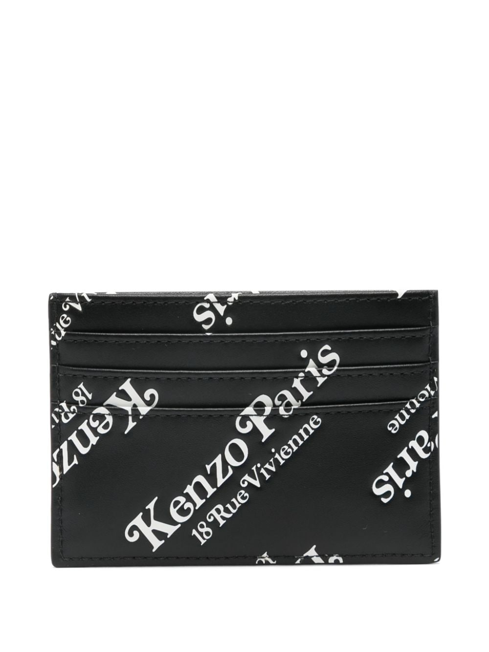 Kenzogram leather cardholder - 1