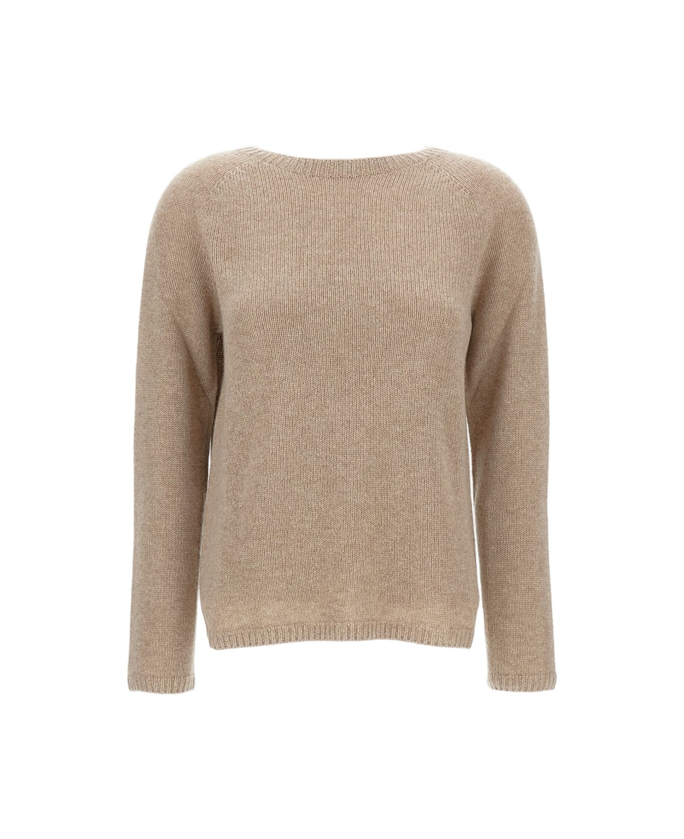Crewneck Cashmere Blend Pullover - 1