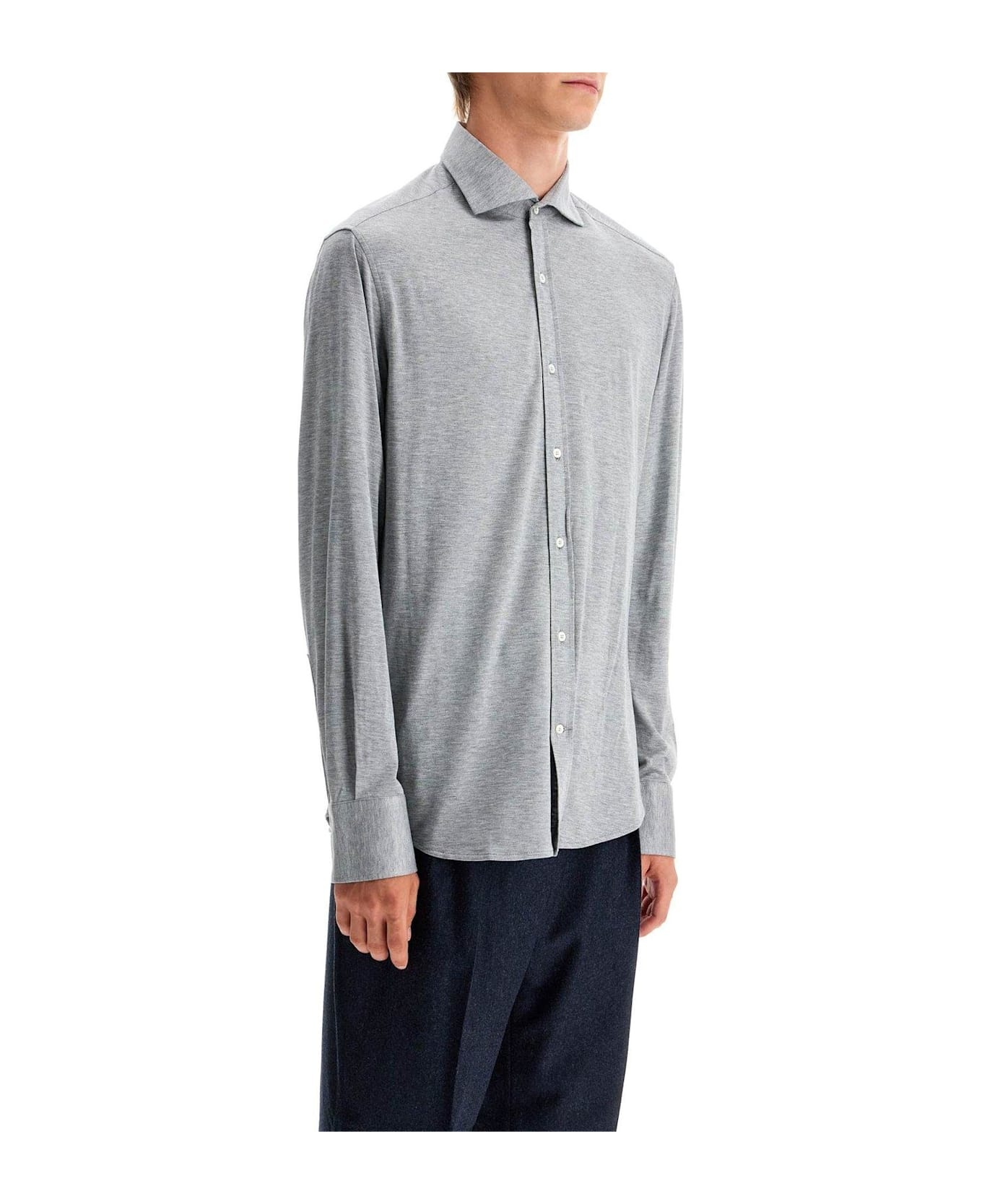 Long-sleeved Buttoned Shirt - 2